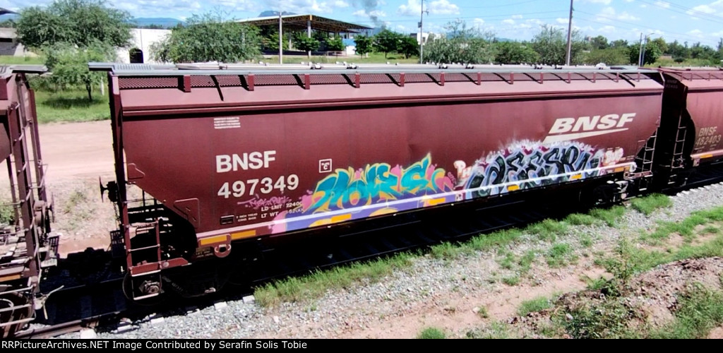 BNSF 497349 Con Grafiti 